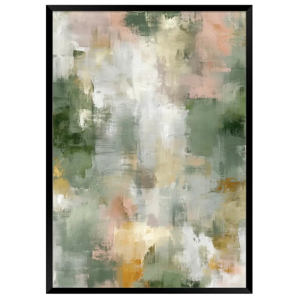 Cuadro abstracto estilo orgánico | Inspiración vegetal - DekoArte