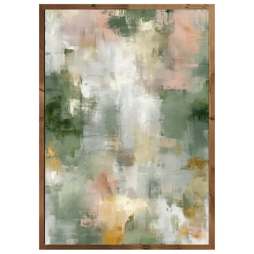 Cuadro abstracto estilo orgánico | Inspiración vegetal - DekoArte