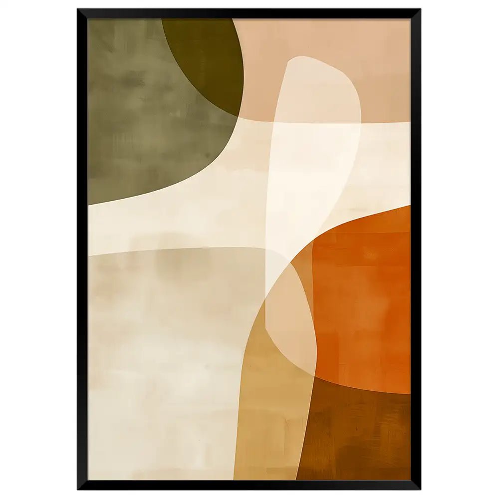 Cuadro abstracto geométrico | Líneas curvas - DekoArte