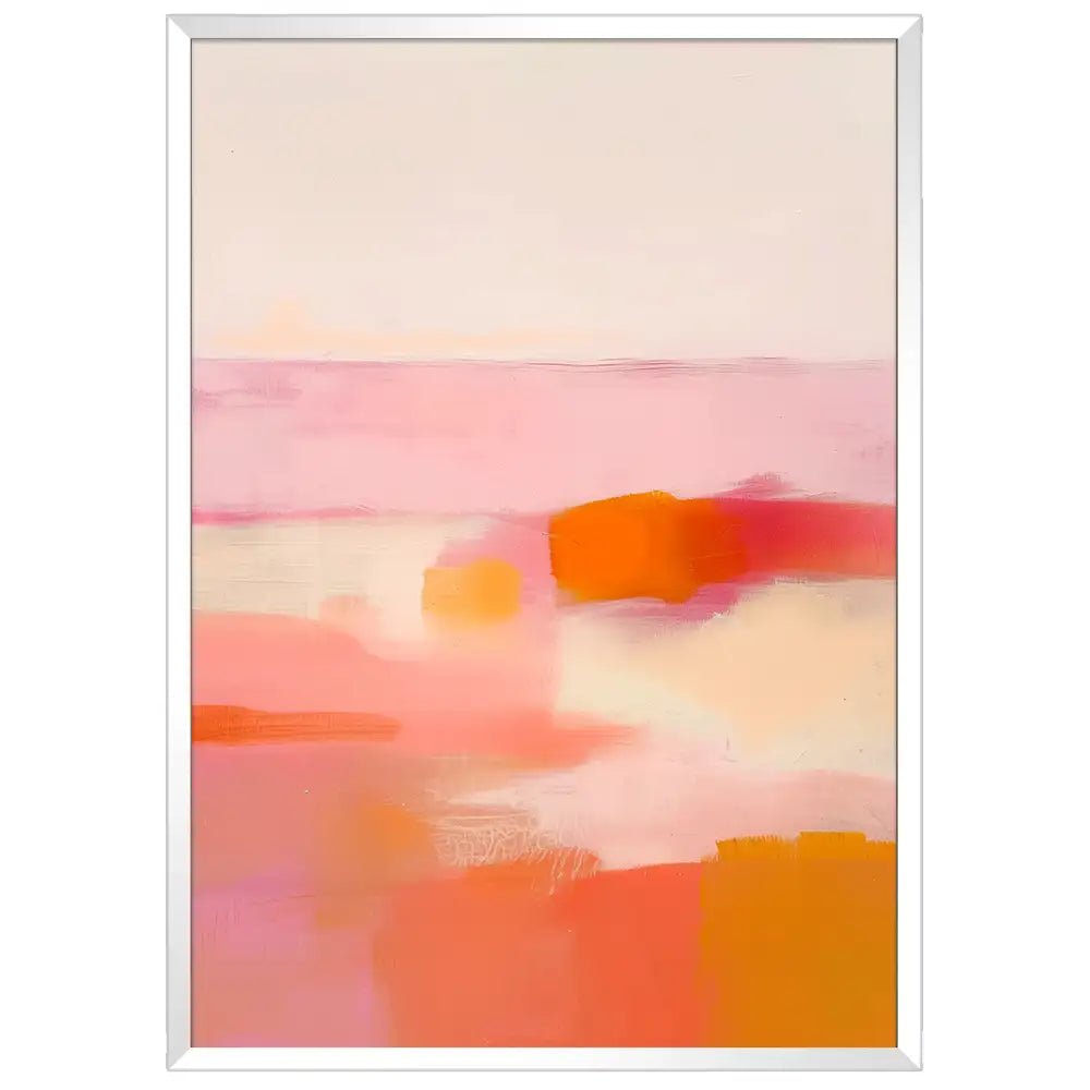 Cuadro abstracto moderno en tonos cálidos - DekoArte