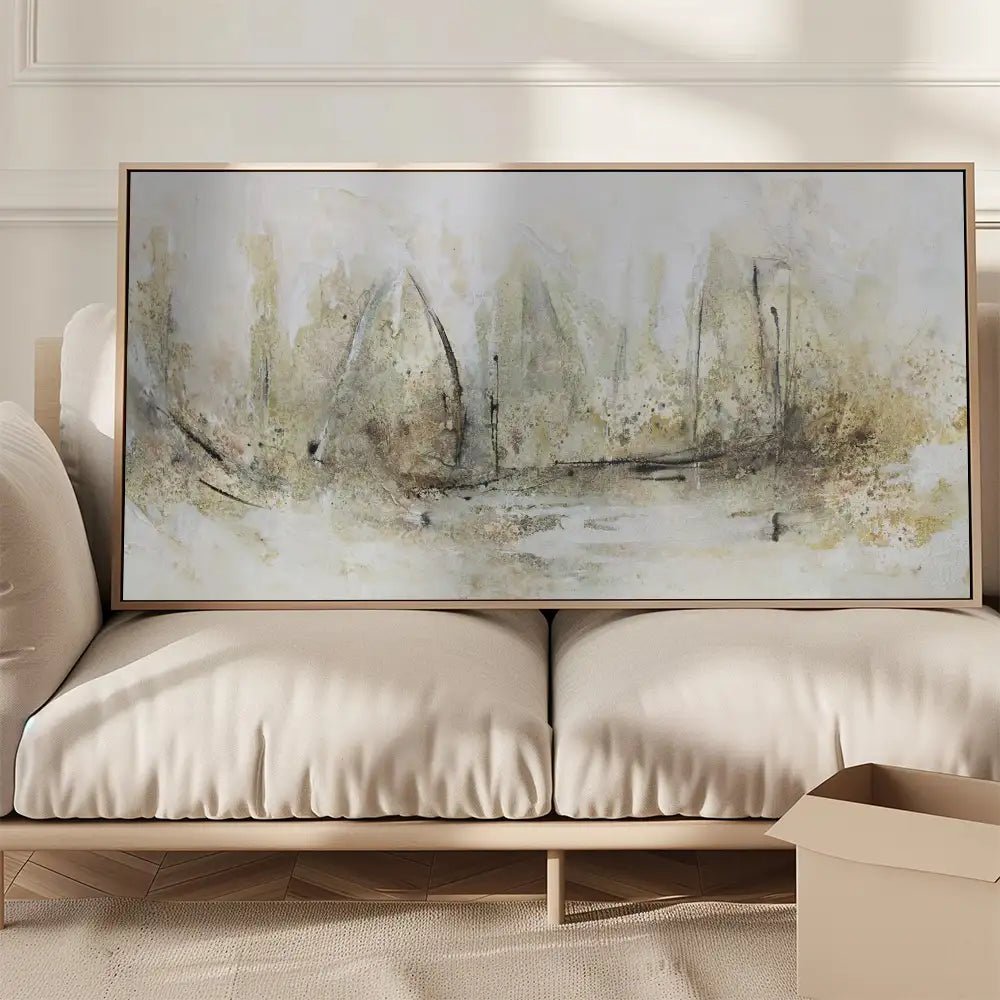 Cuadro abstracto pintado a mano en acrílico | Arte moderno - DekoArte