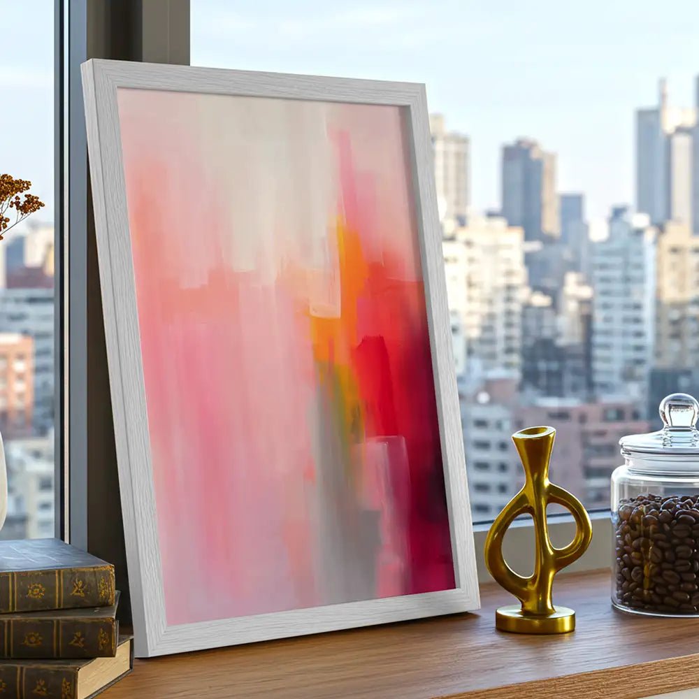 Cuadro abstracto vibrante con pinceladas expresivas - DekoArte