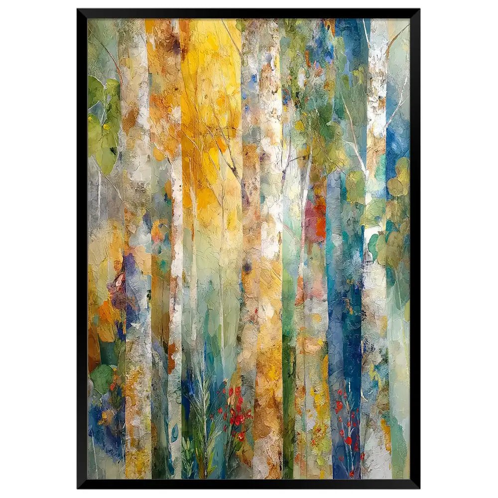 Cuadro alargado vertical | Inspiración con Abedules - DekoArte