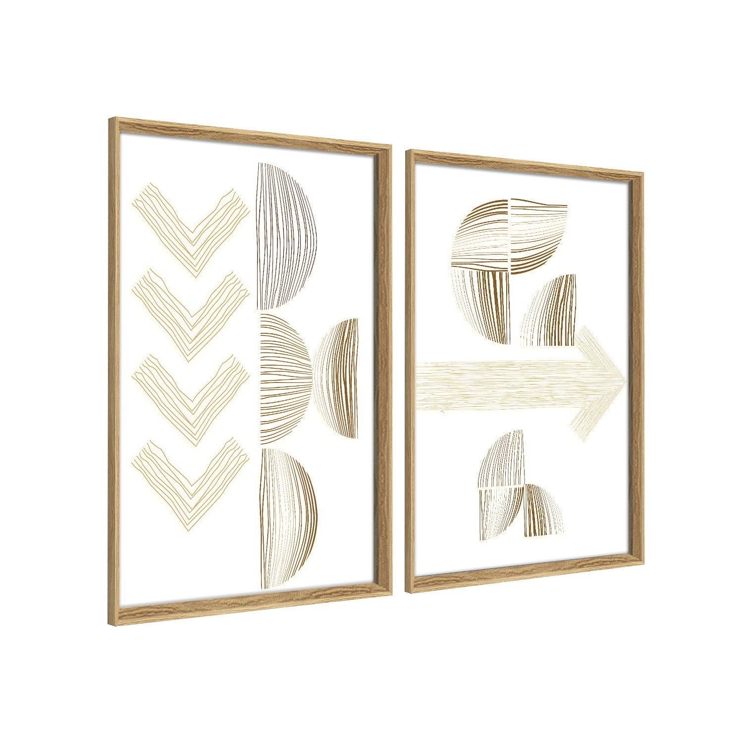 Cuadro con marco de madera - DekoArte