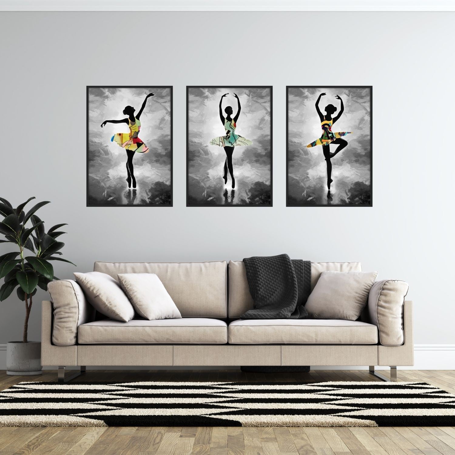 Cuadro con marco negro - DekoArte