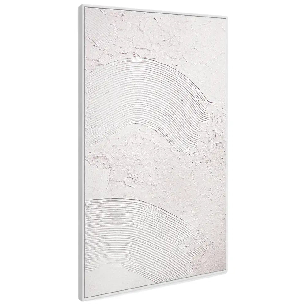 Cuadro con texturas y relieves ondulados en escayola - DekoArte