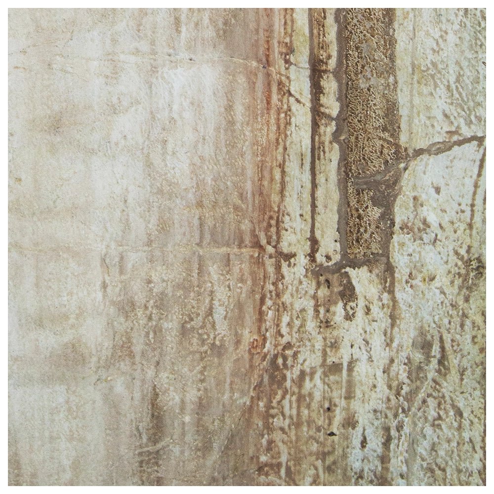 Cuadro de pintura abstracta en tonos tierra y blanco texturizado - DekoArte