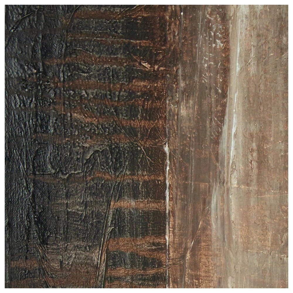 Cuadro de pintura abstracta en tonos tierra y blanco texturizado - DekoArte