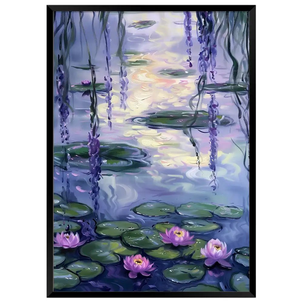 Cuadro decorativo con lirios inspirado en cuadros famosos - DekoArte