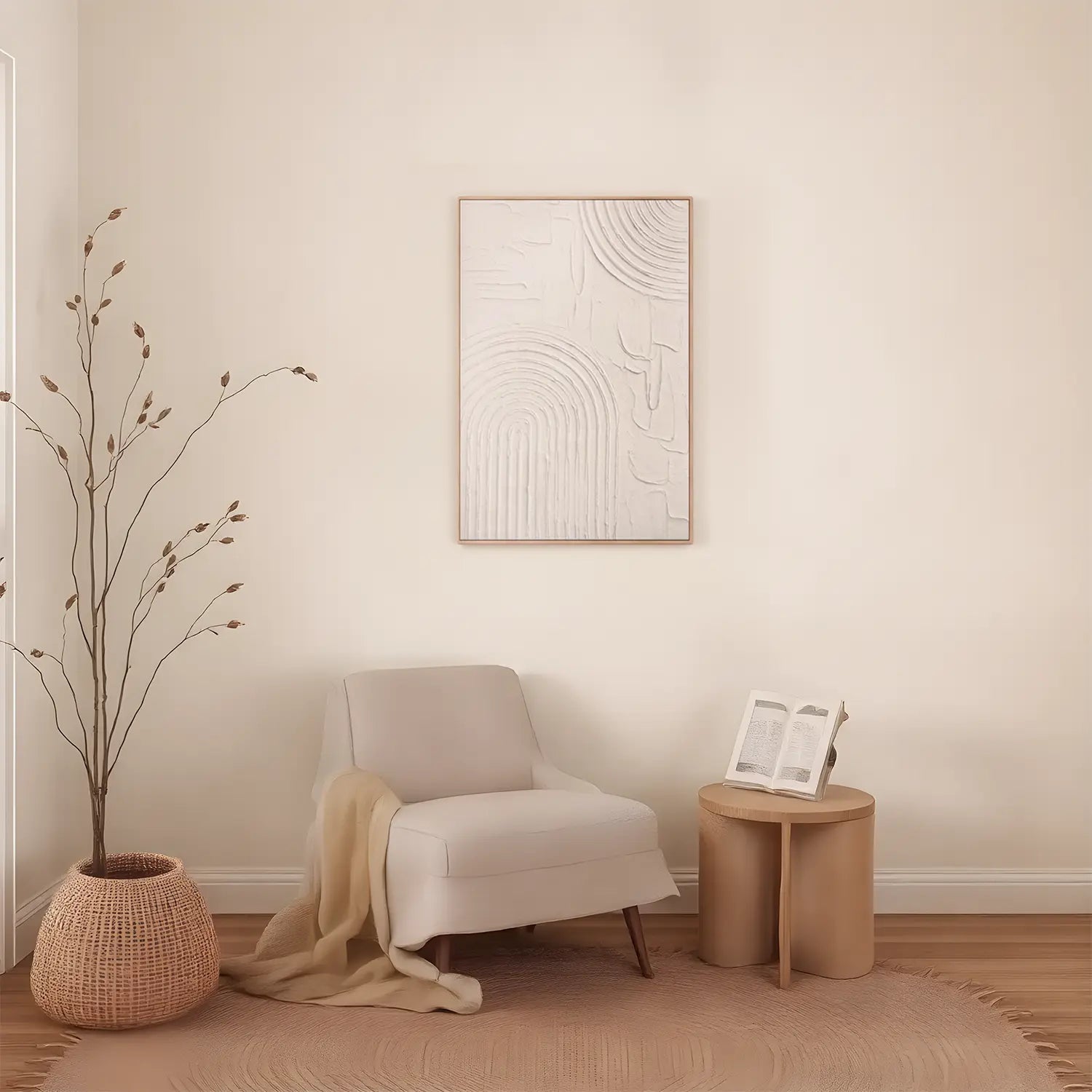 Cuadro en relieve con marco de madera - DekoArte