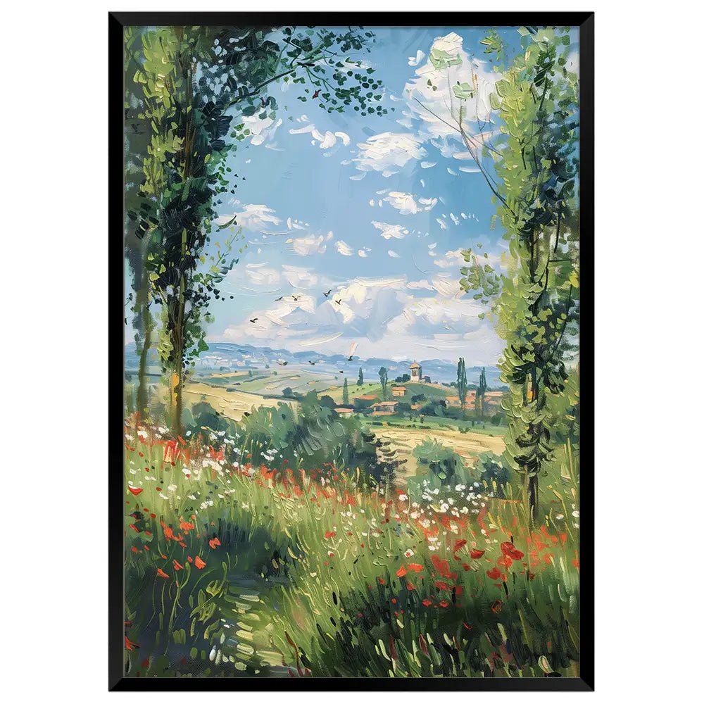 Cuadro inspirado en obras de arte famosas al aire libre - DekoArte