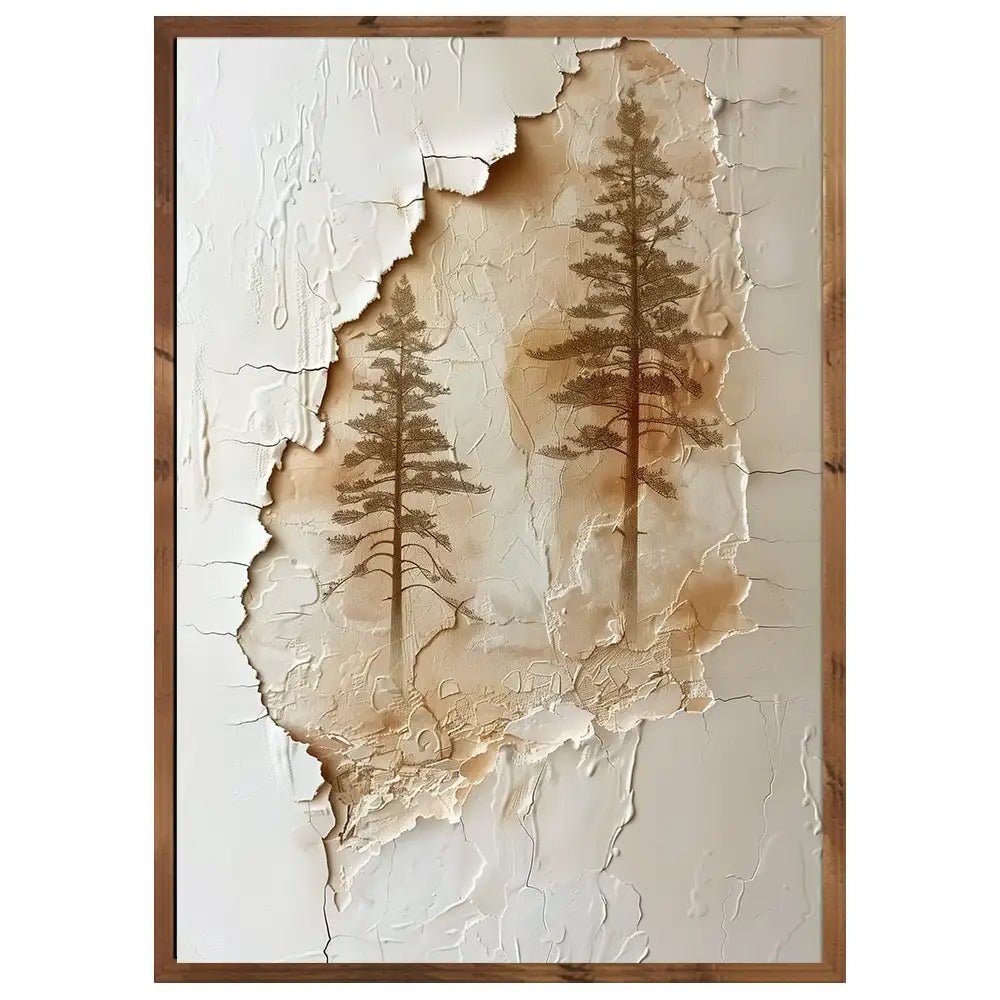 Cuadro Japandi con paisaje sutil | Belleza orgánica y natural - DekoArte