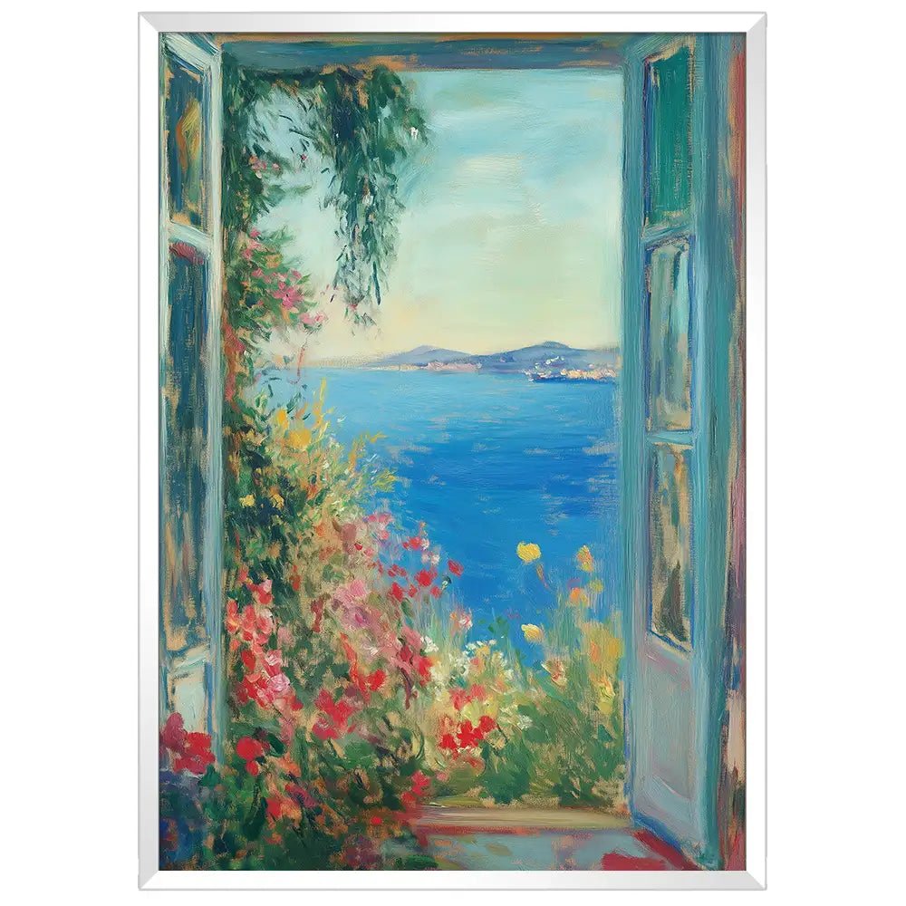 Cuadro mediterráneo floral inspirado en obras famosas - DekoArte