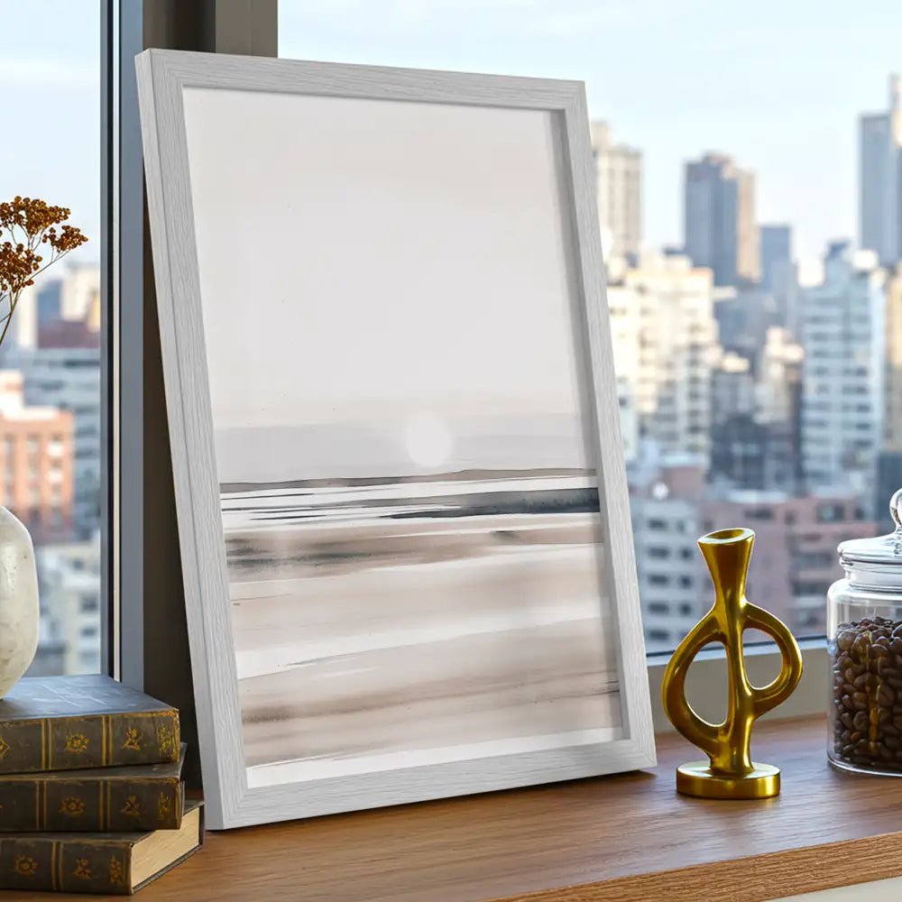 Cuadro minimalista con paisaje difuso | Horizonte de calma - DekoArte