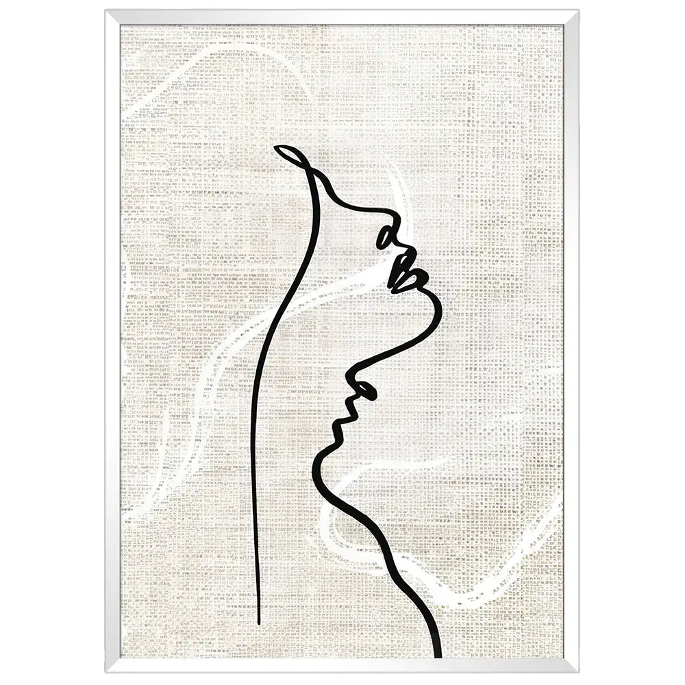 Cuadro minimalista mujer | Líneas y contornos - DekoArte
