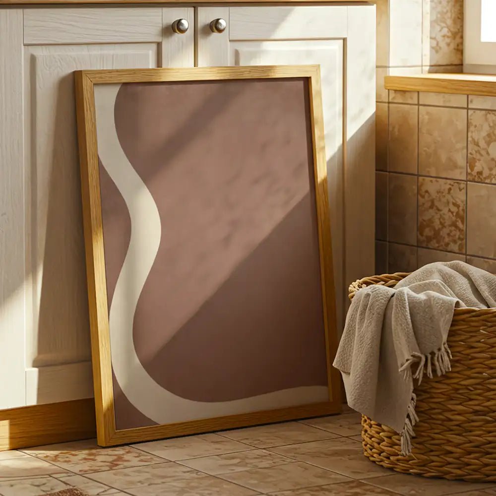 Cuadro minimalista nórdico | Líneas curvas - DekoArte