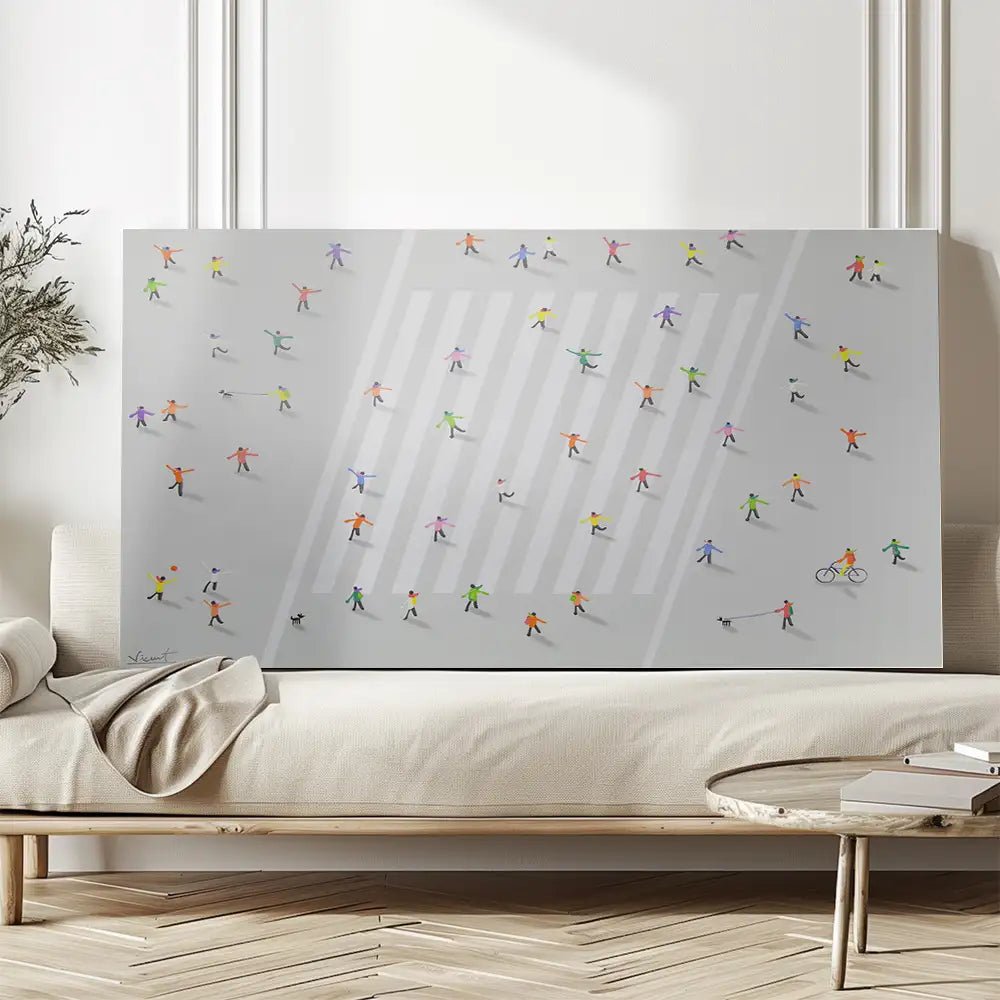 Cuadro persona en movimiento | Pintura abstracta y moderna - DekoArte