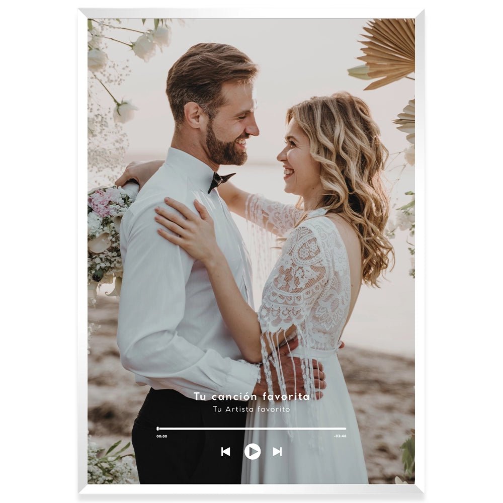 Cuadro personalizado con diseño musical y fotografía - DekoArte