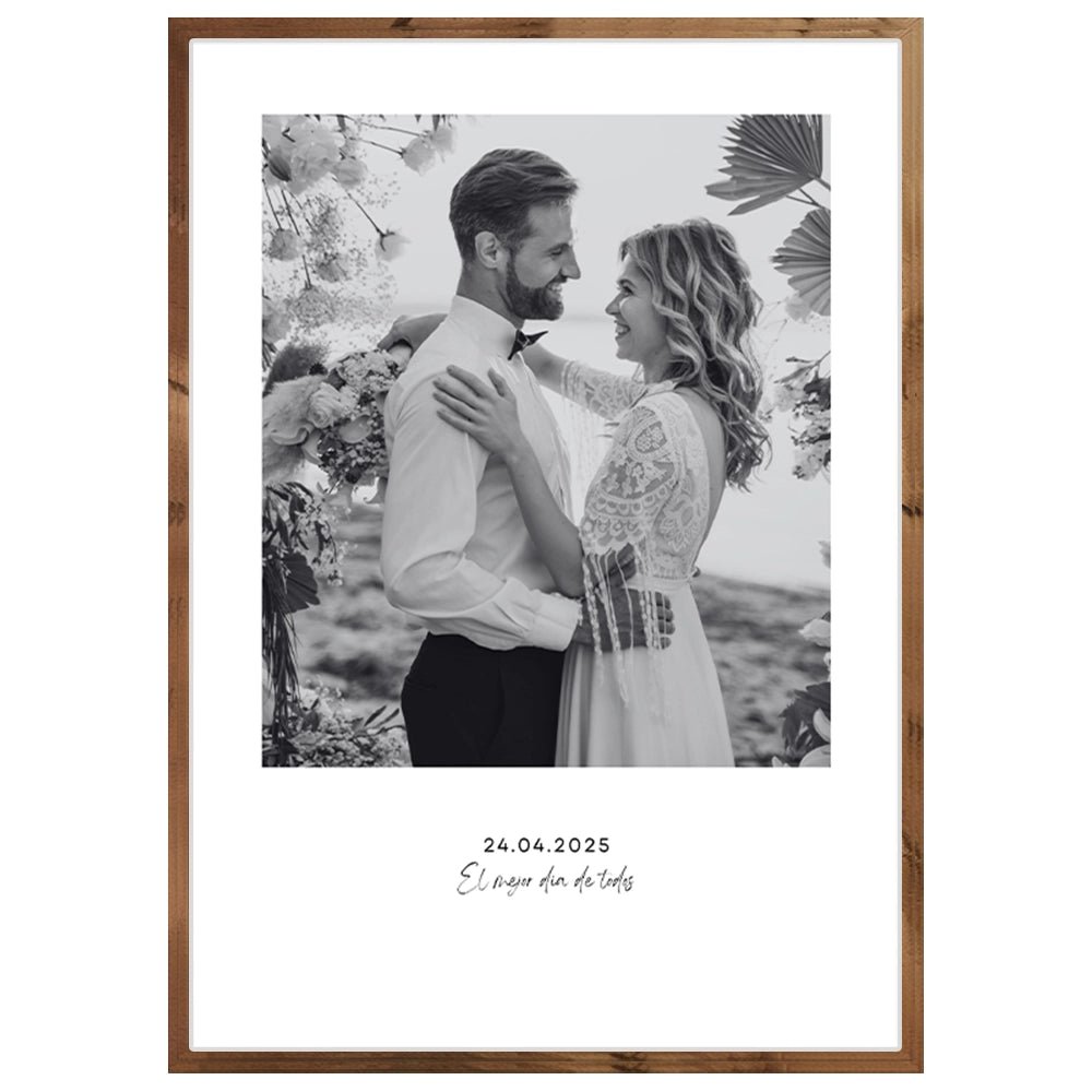 Cuadro personalizado con fecha para parejas - DekoArte