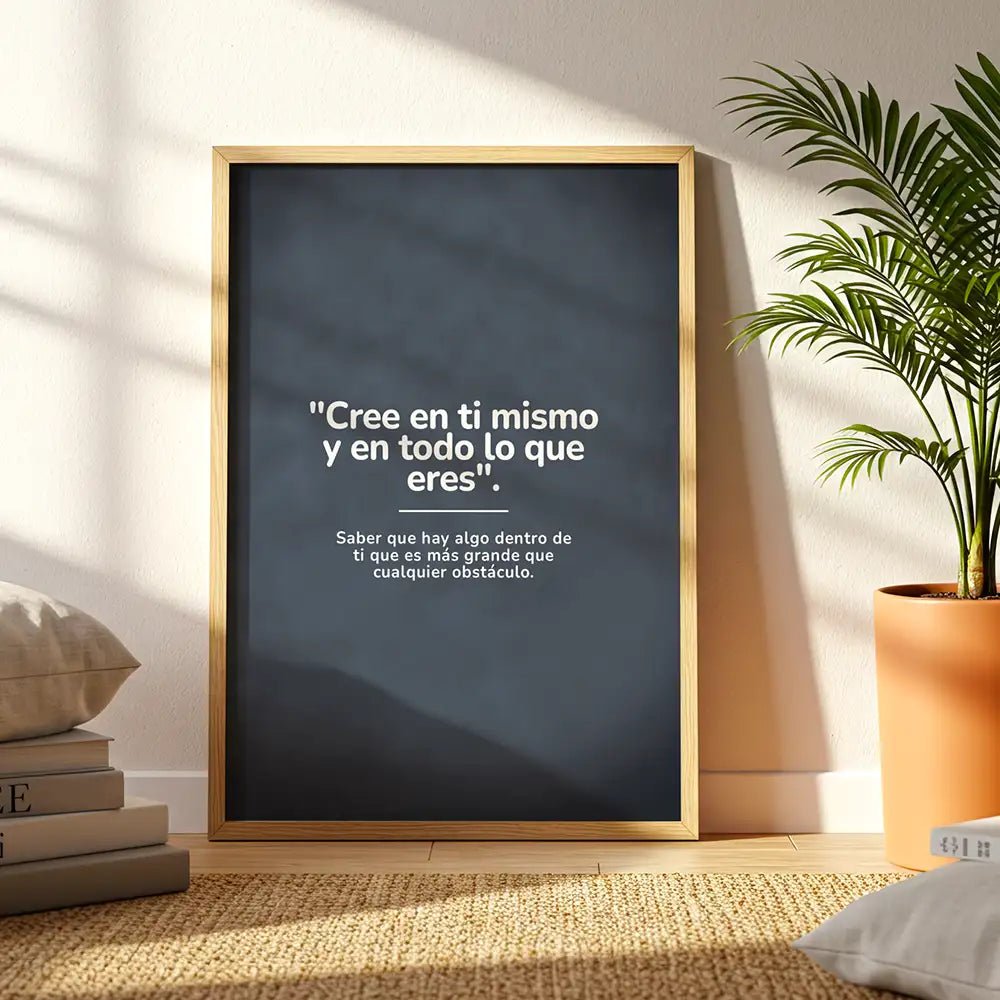 Cuadro personalizado con frase | Minimalista y único - DekoArte