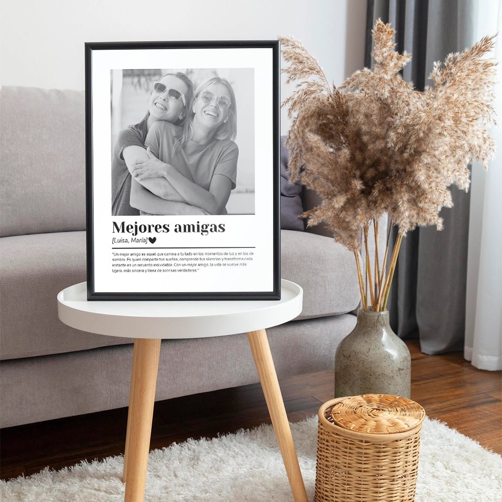 Cuadro personalizado de amistad tipo portada de periódico - DekoArte