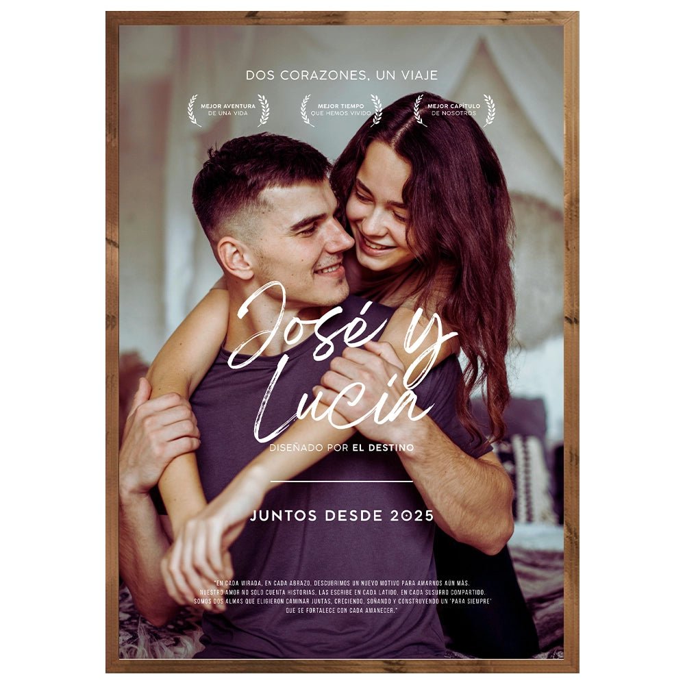 Cuadro personalizado para pareja con foto - DekoArte