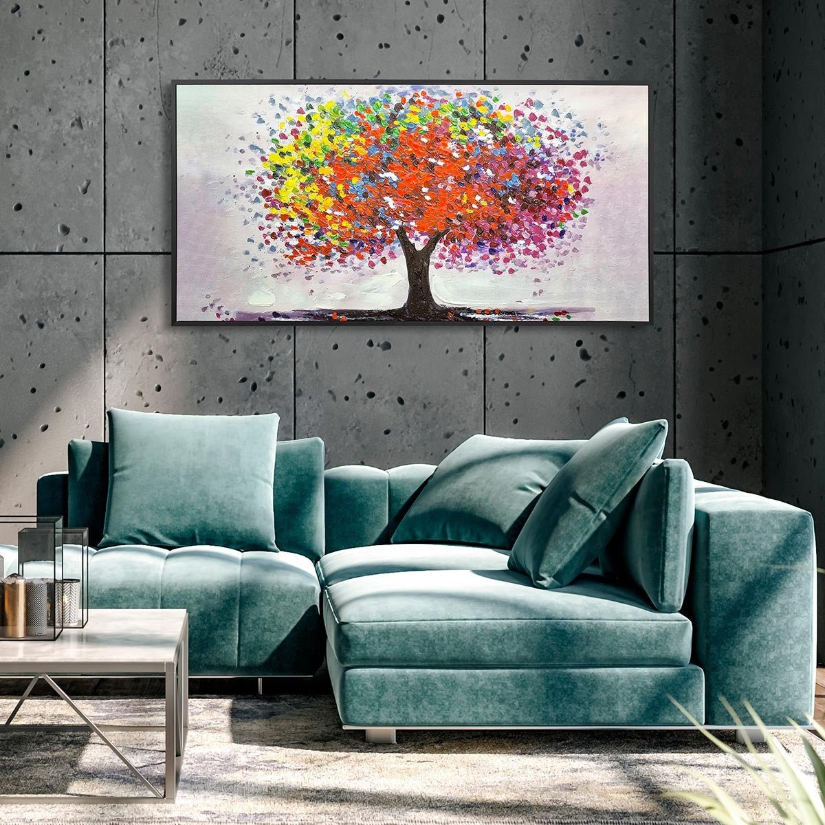 Cuadro pintado a mano árbol de la vida - DekoArte