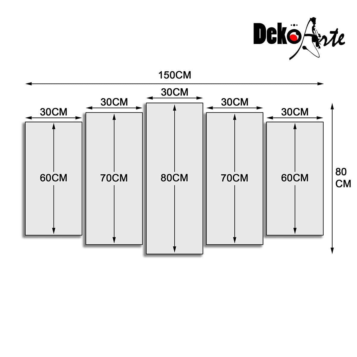 Cuadro Tríptico Árbol Cuatro Estaciones - Decoración Moderna - DekoArte