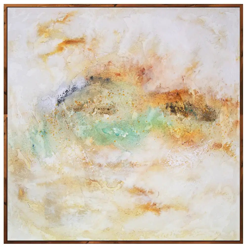 Cuadros acrílicos originales en tonos neutros y texturas suaves - DekoArte