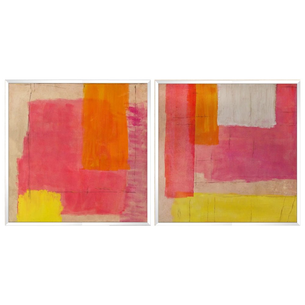 Cuadros alegres abstractos | Pintado a mano - DekoArte