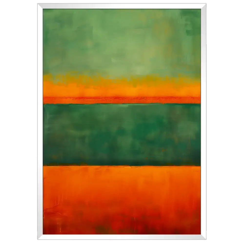 Cuadros Coloridos | Verde y Naranja - DekoArte