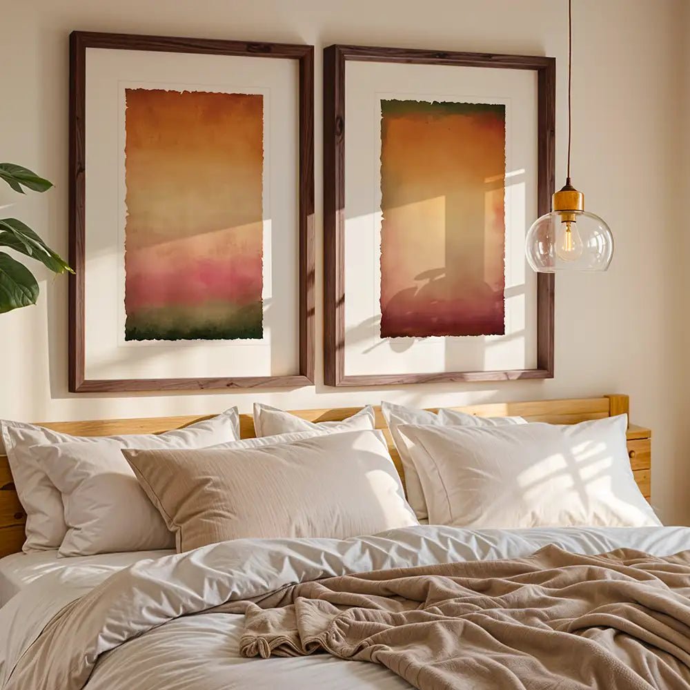 Cuadros con paspartú negro y blanco | Abstracto - DekoArte