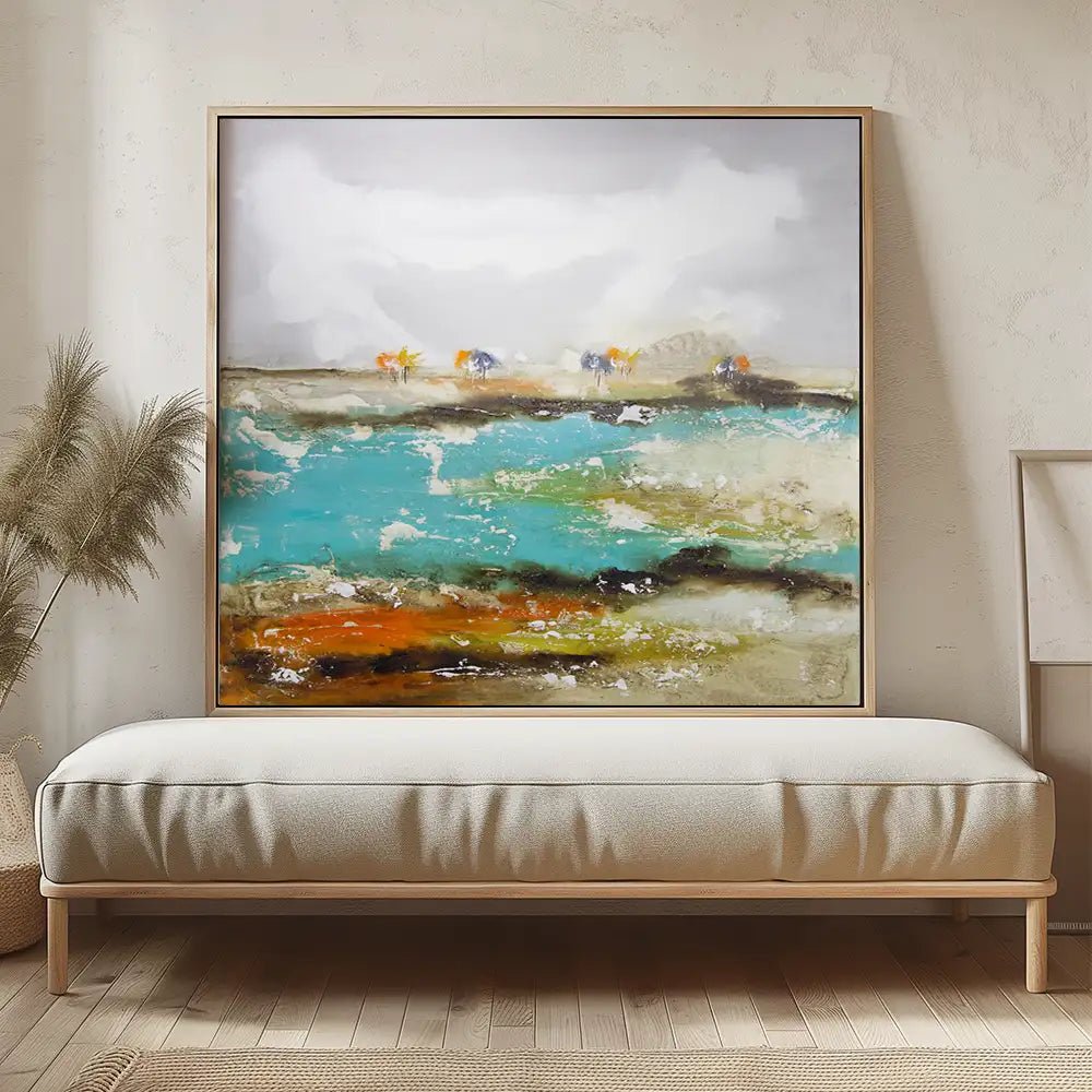 Cuadros de colores alegres pintados a mano - DekoArte