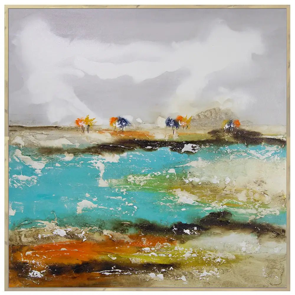 Cuadros de colores alegres pintados a mano - DekoArte