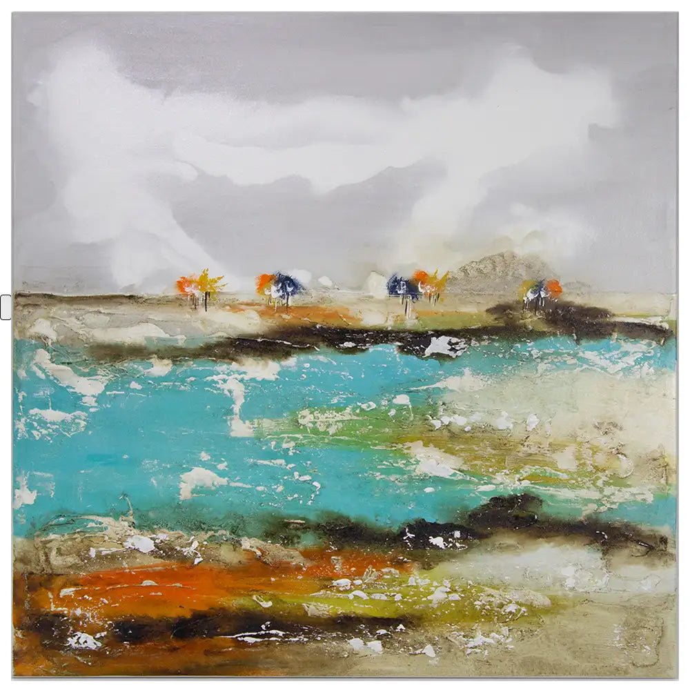 Cuadros de colores alegres pintados a mano - DekoArte