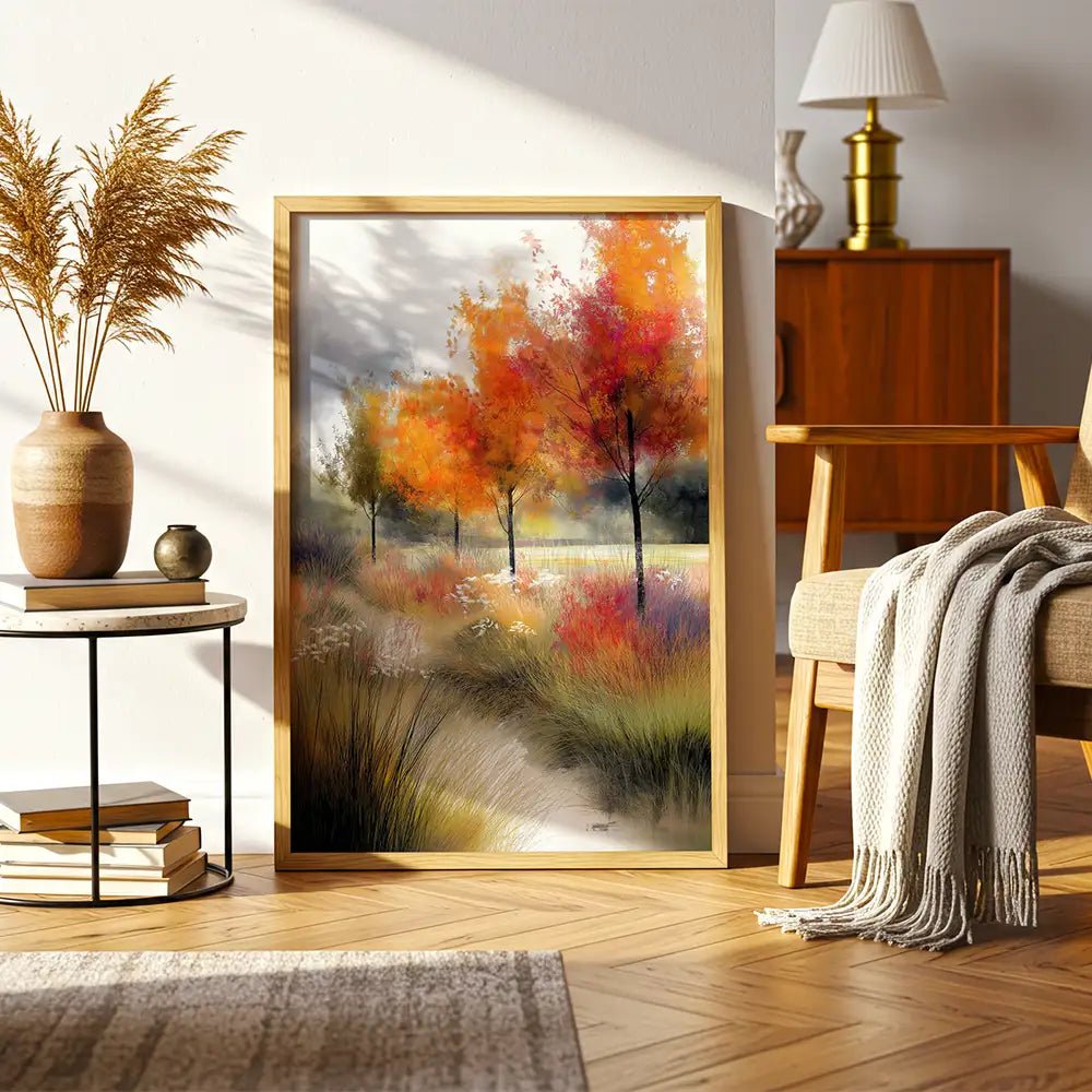 Cuadros de naturaleza con árboles y flores | Inspiración acuarela - DekoArte