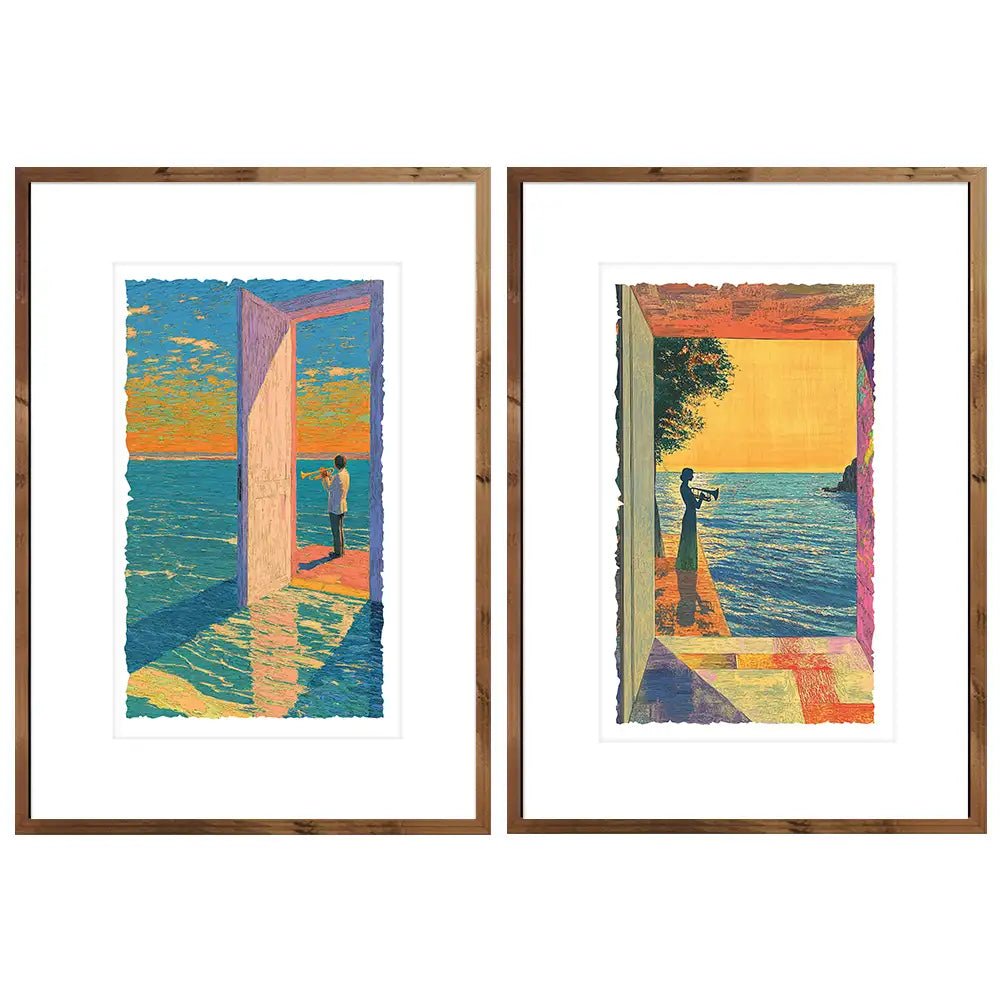 Cuadros decorativos con paspartú | Coloridos - DekoArte