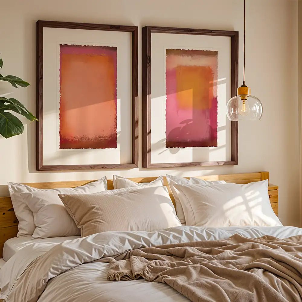 Cuadros modernos con passepartout | Rosas - DekoArte