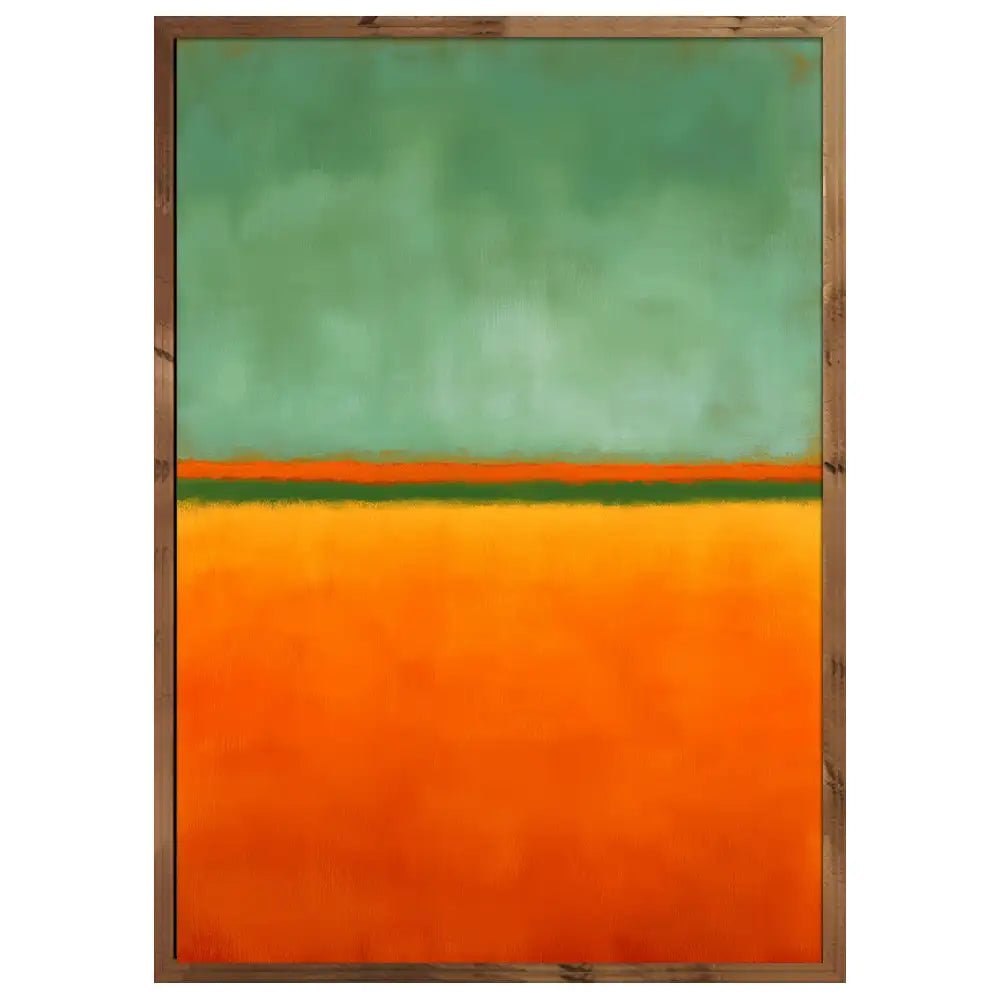 Cuadros para decorar paredes | Naranja y verde - DekoArte
