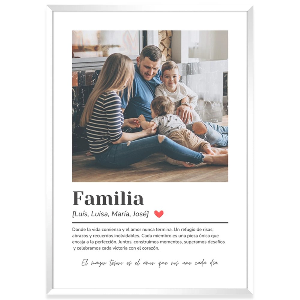 Cuadros personalizados originales con mensaje familiar - DekoArte