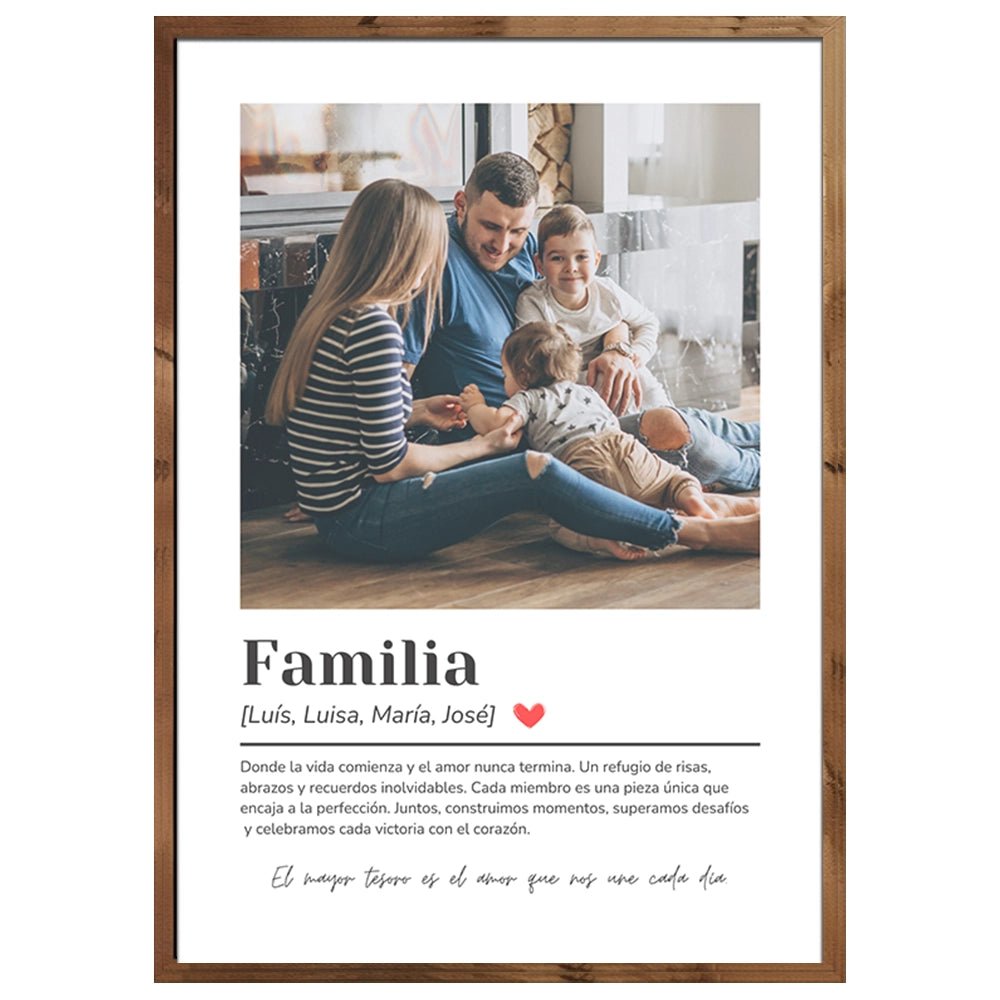 Cuadros personalizados originales con mensaje familiar - DekoArte
