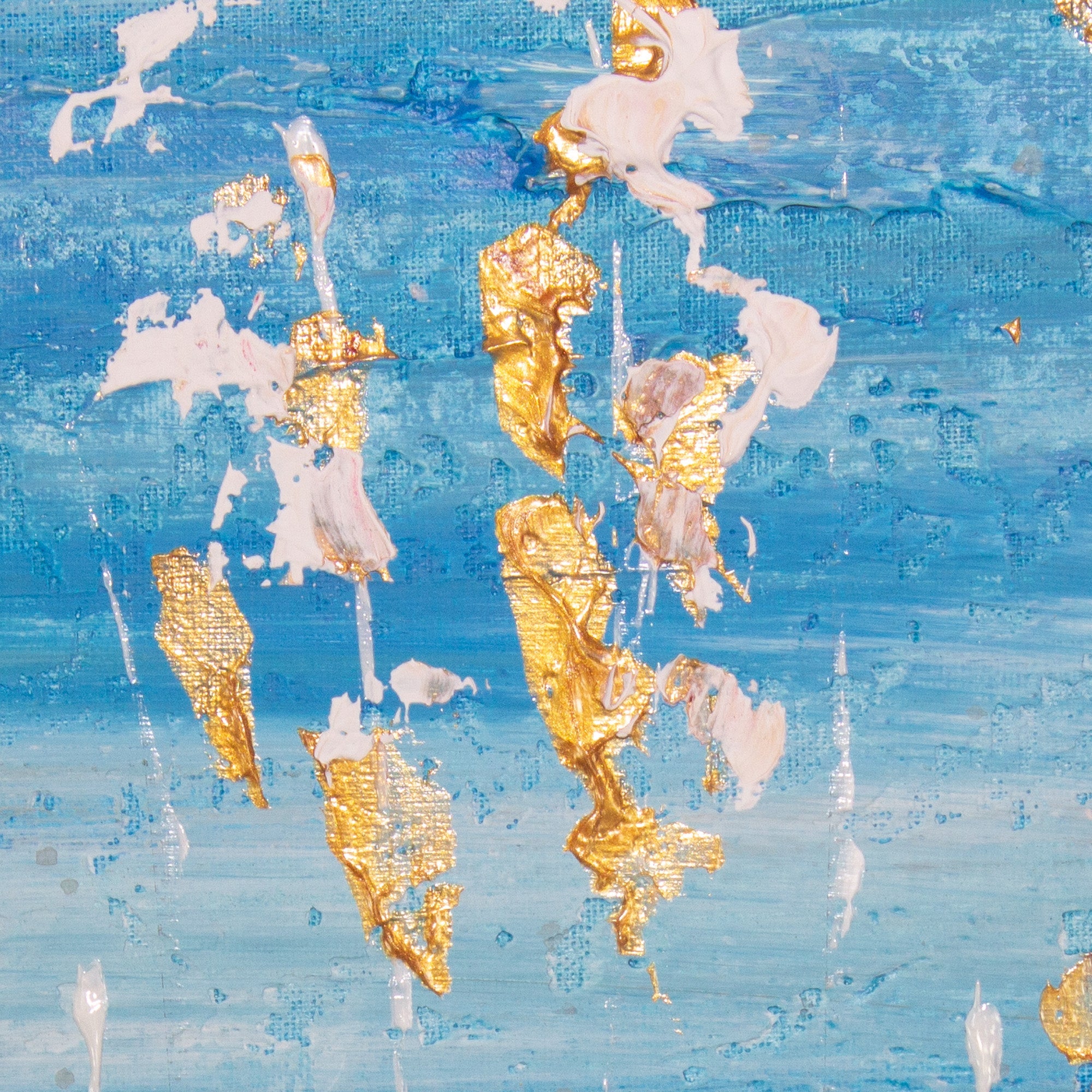 Cuadros pintados a mano del mar y flores silvestres - DekoArte