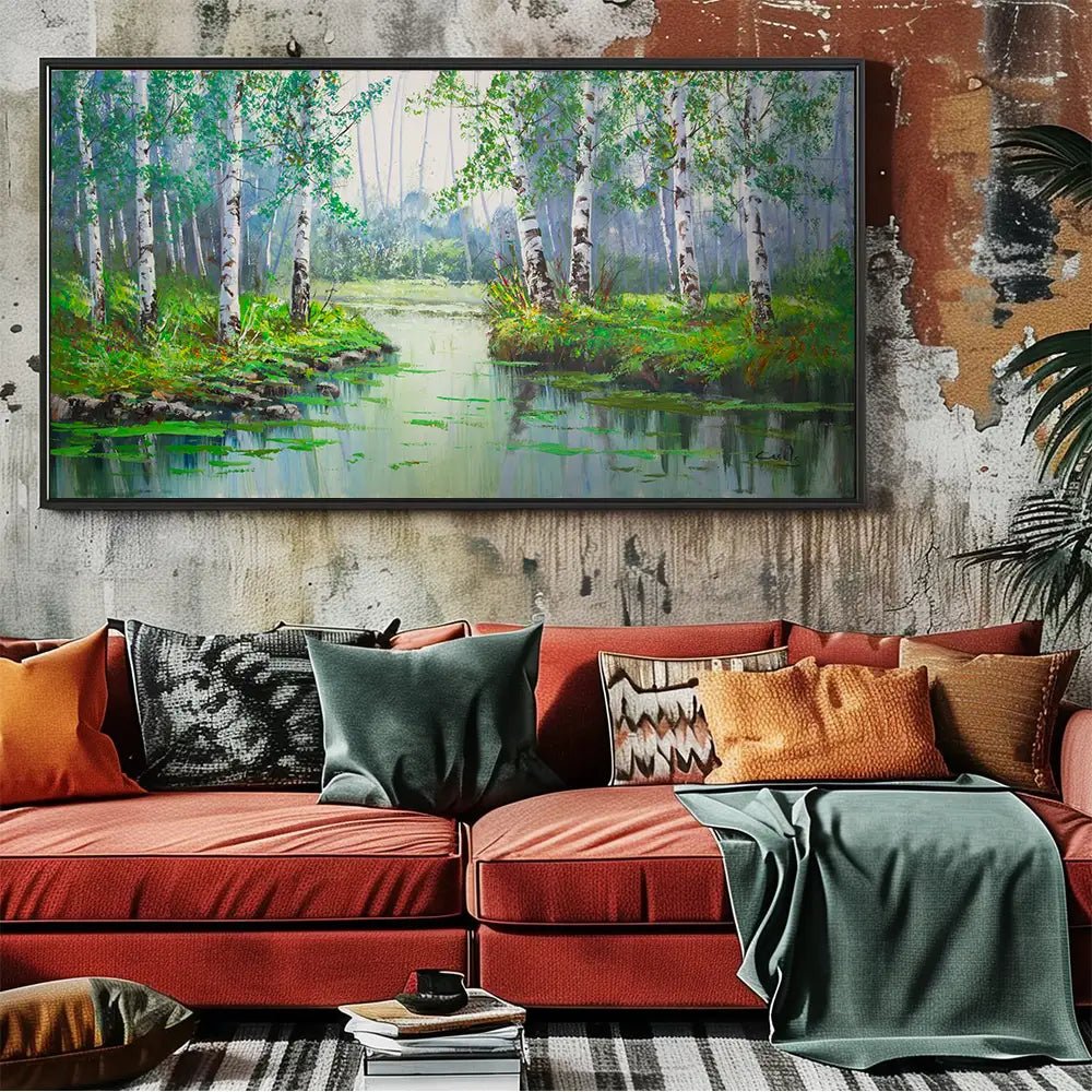 Cuadros pintados a mano originales de paisaje natural - DekoArte