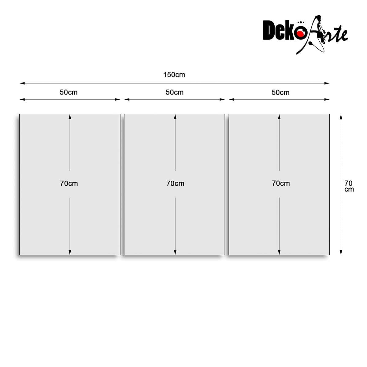 Cuadros Trípticos con Marco Blanco de Estilo Nórdico - DekoArte