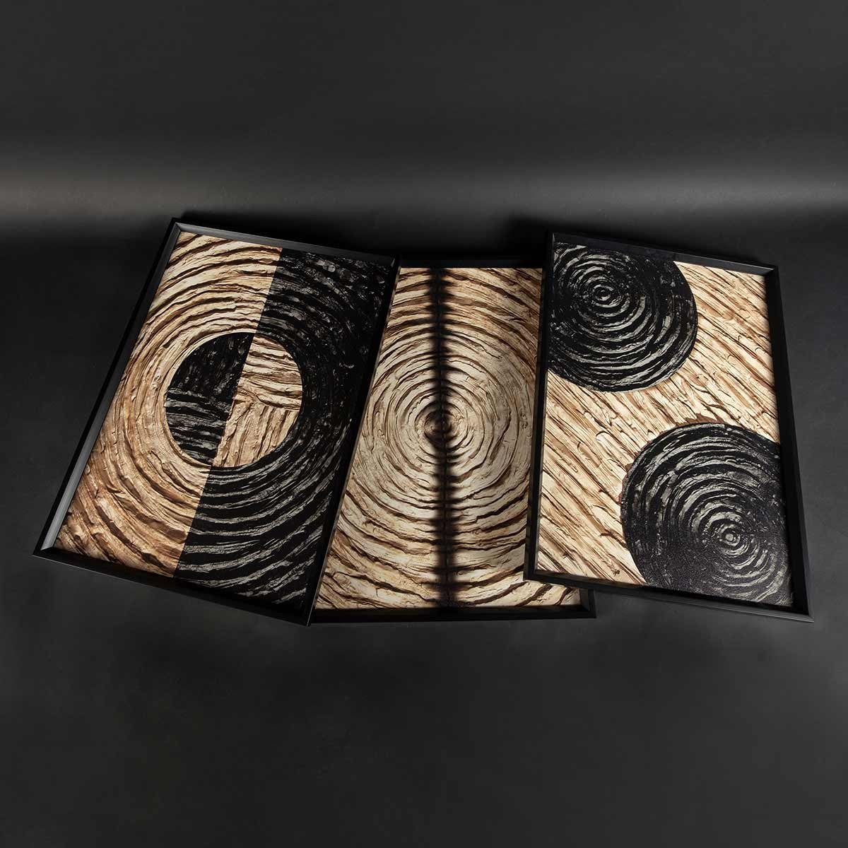 Cuadros Trípticos con Marco Negro - DekoArte