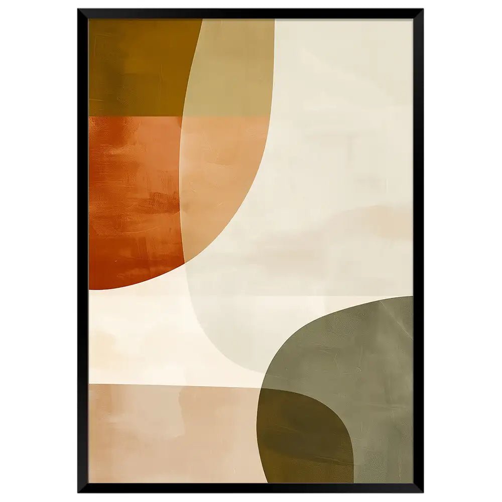 Cuadros verticales con formas | Líneas curvas - DekoArte