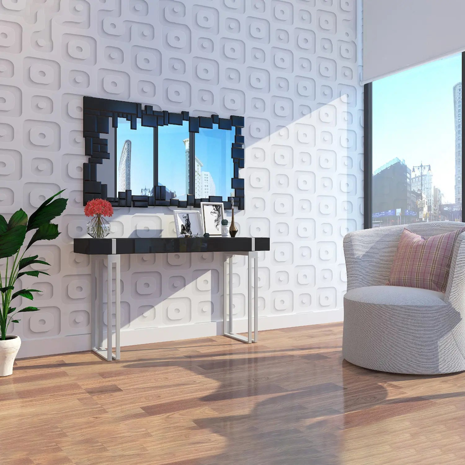 Espejos Combinados con Luna Negra - Estilo Moderno - DekoArte