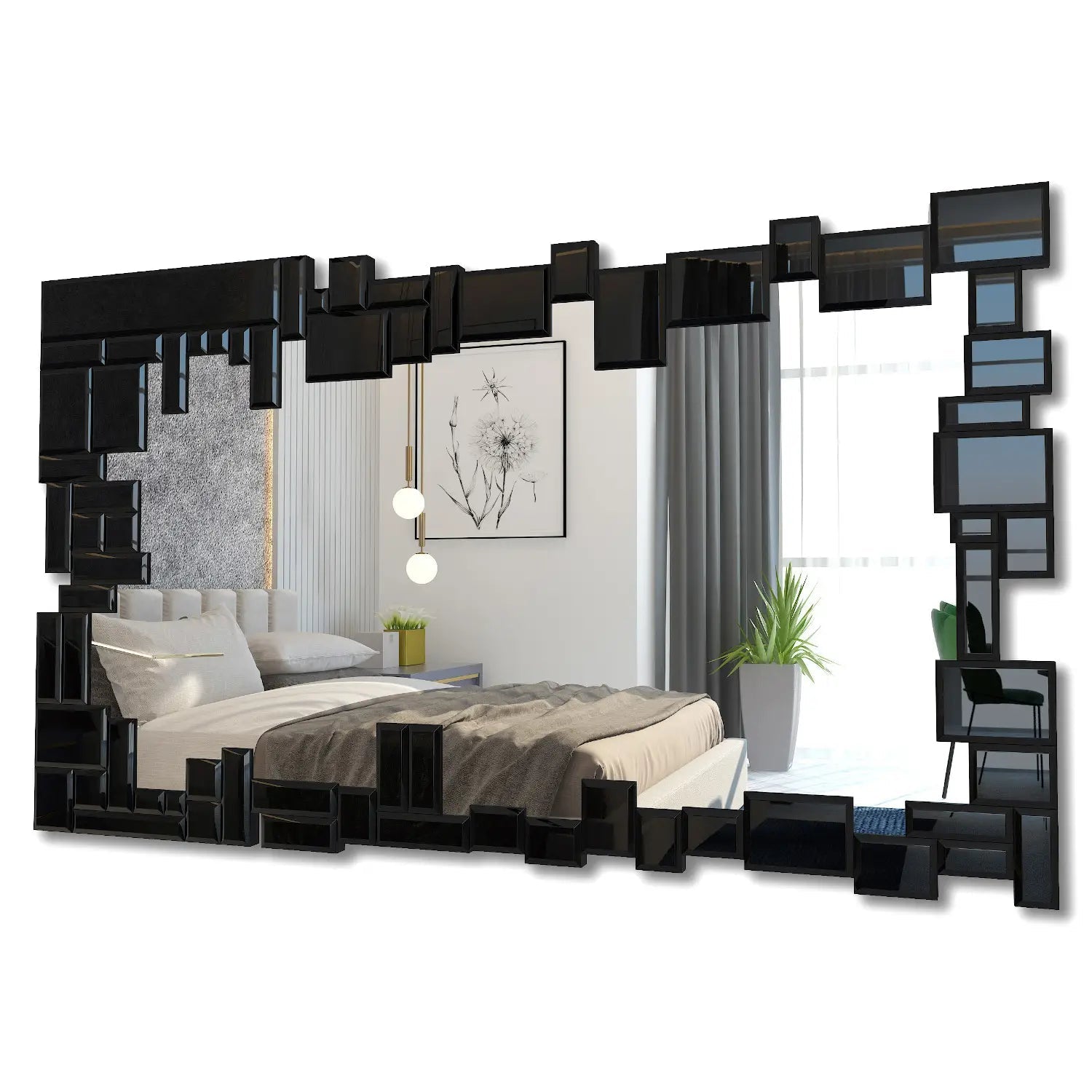 Espejos Combinados con Luna Negra - Estilo Moderno - DekoArte