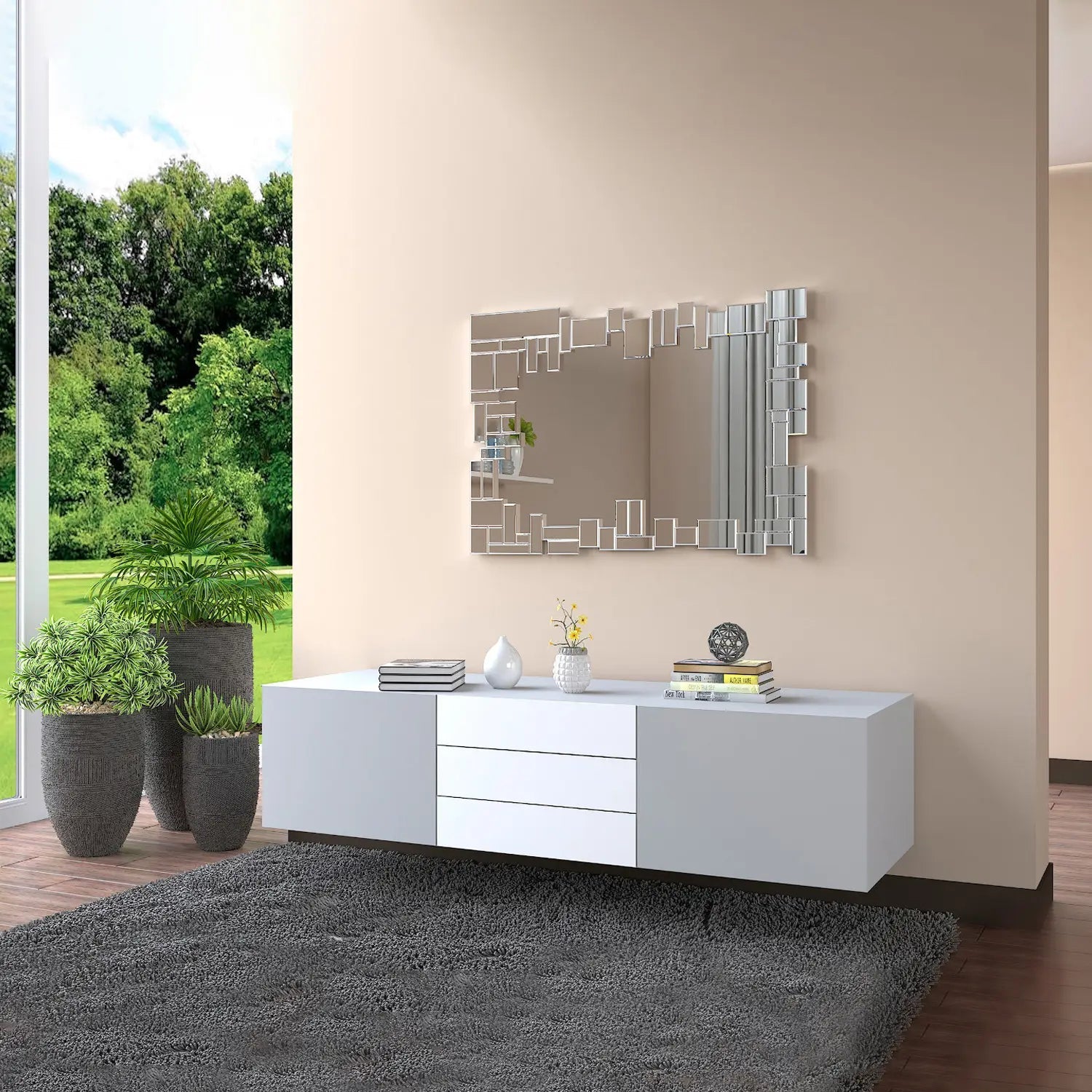 Espejos Modernos con Luna Plateada - Decoración Elegante - DekoArte
