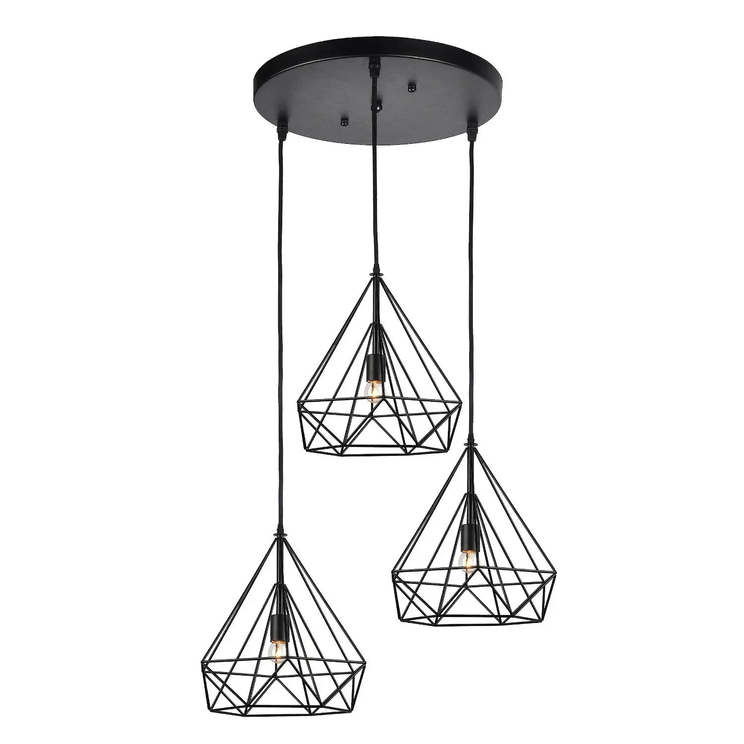 Lámpara de techo industrial de 3 luces  - DekoArte